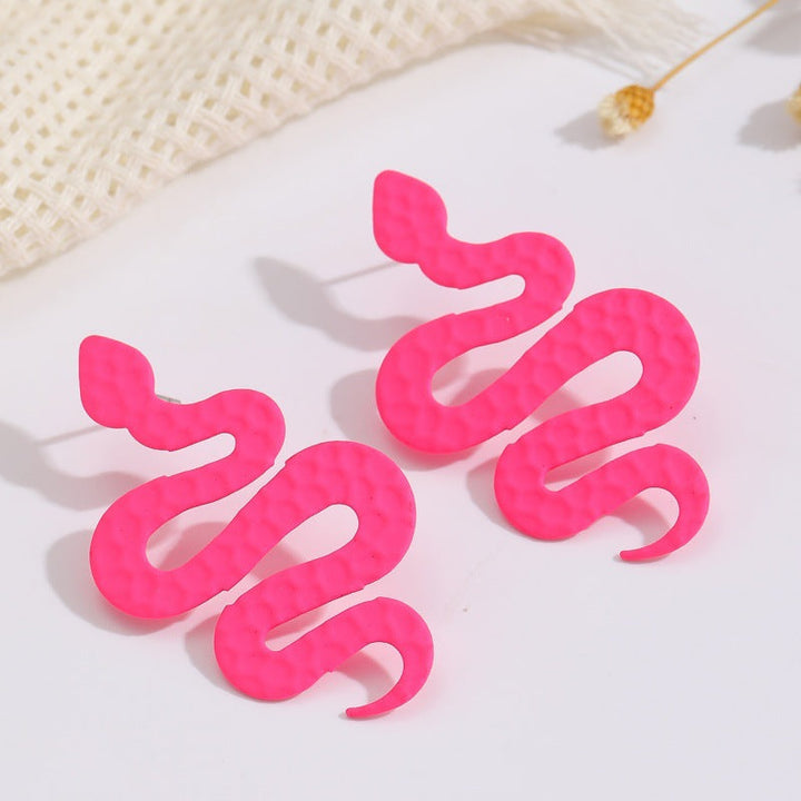 Ladies earrings in artistic snake design Nin Boutique