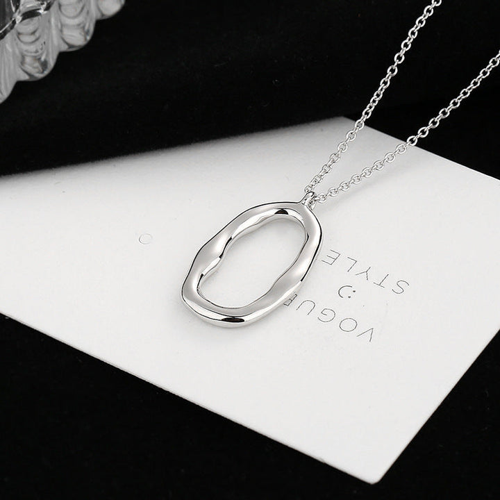 Ladies necklace with modern, organic pendant Nin Boutique