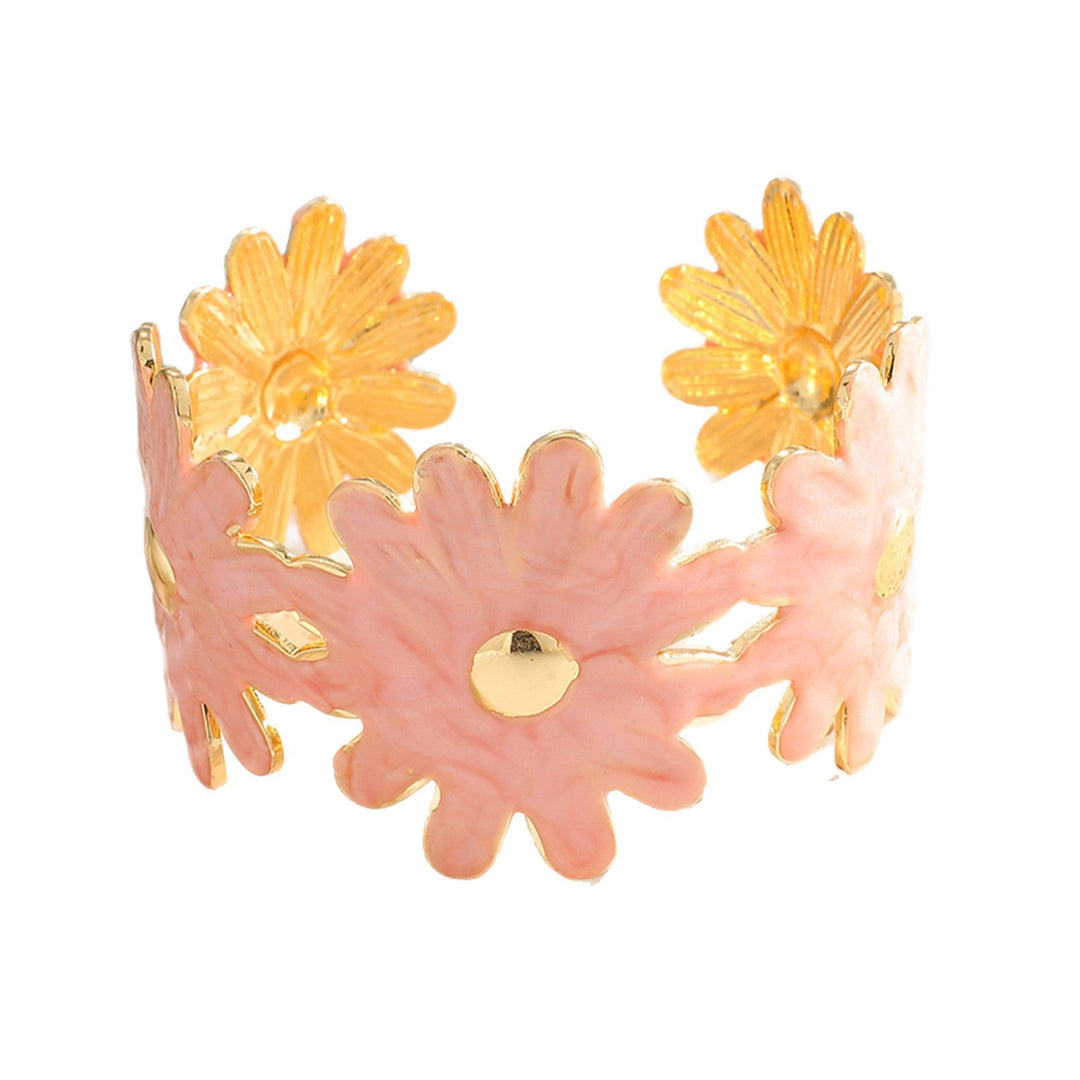 Women's Flower Bracelet with Golden Accents Nin Boutique