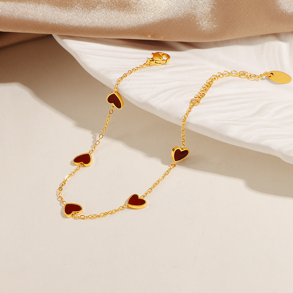Women's Heart Charm Necklaces Anklets Nin Boutique