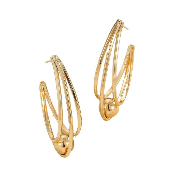 Women's earrings with elegant, curved lines Nin Boutique
