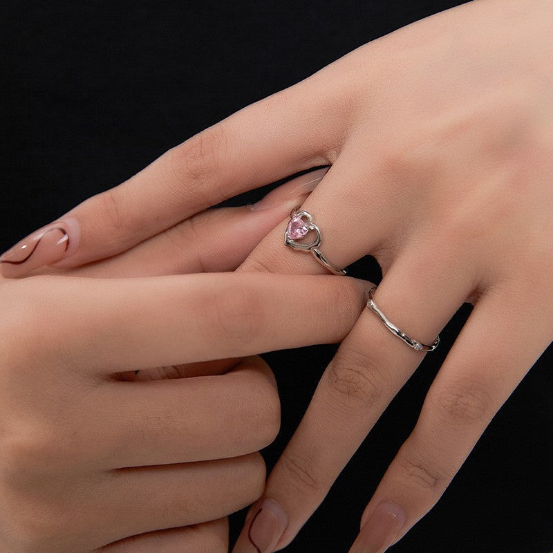 Ladies Ring with heart-shaped zircon Nin Boutique