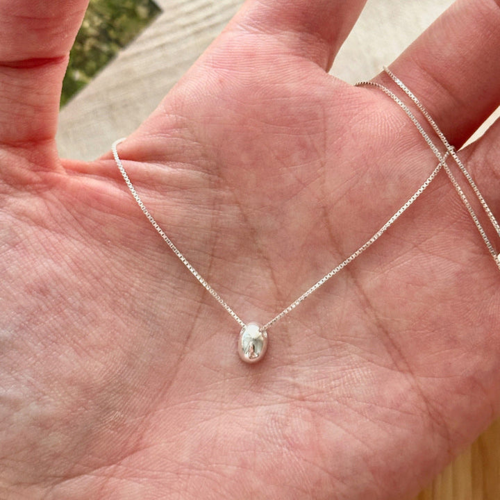 Women's necklace with elegant pearl design and fine silver chain Nin Boutique