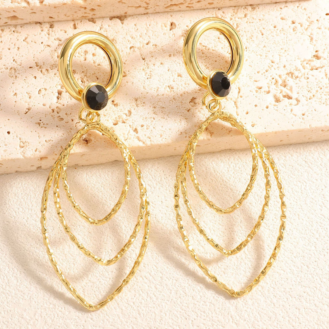 Women’s earrings with luxurious, layered design Nin Boutique