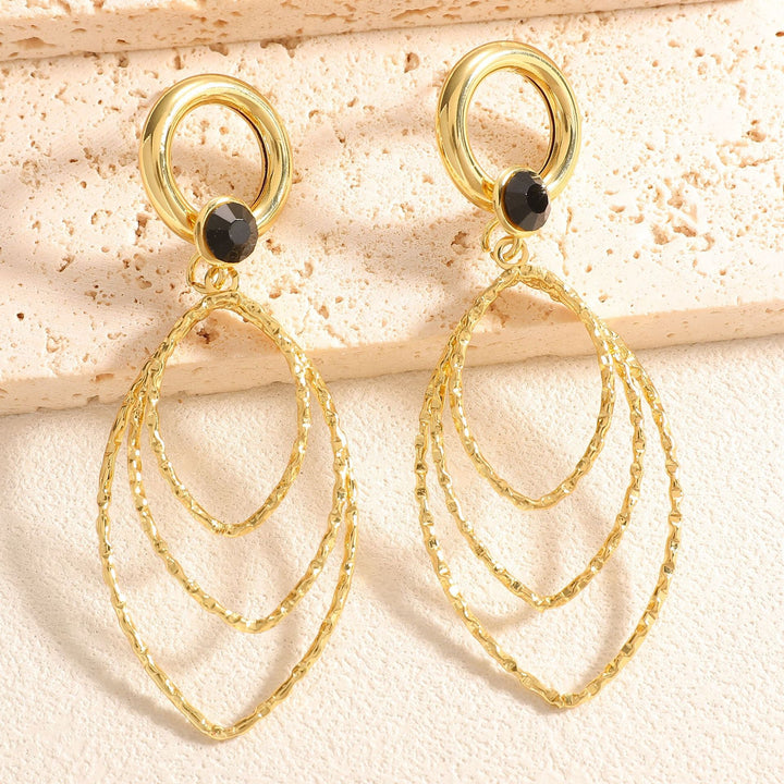 Women’s earrings with luxurious, layered design Nin Boutique
