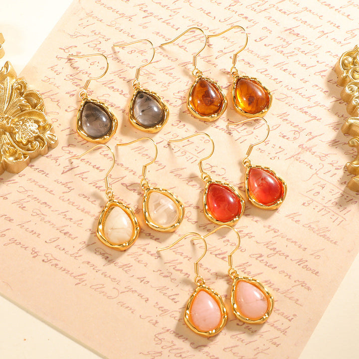 Women's earrings with artistic, drop-shaped design Nin Boutique