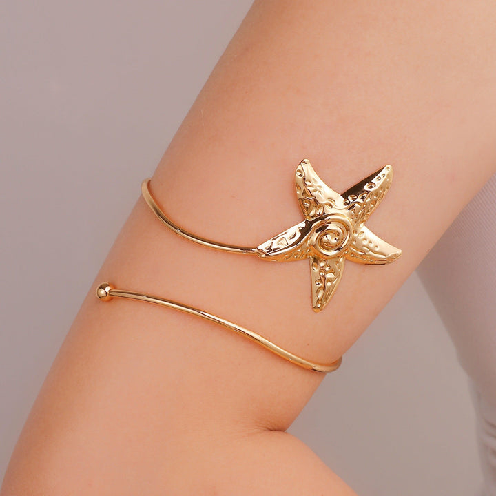 Women Open Cuff with Floral Accents Nin Boutique