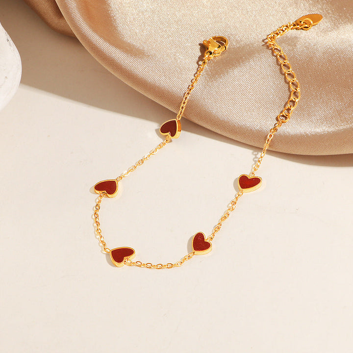 Women's Heart Charm Necklaces Anklets Nin Boutique