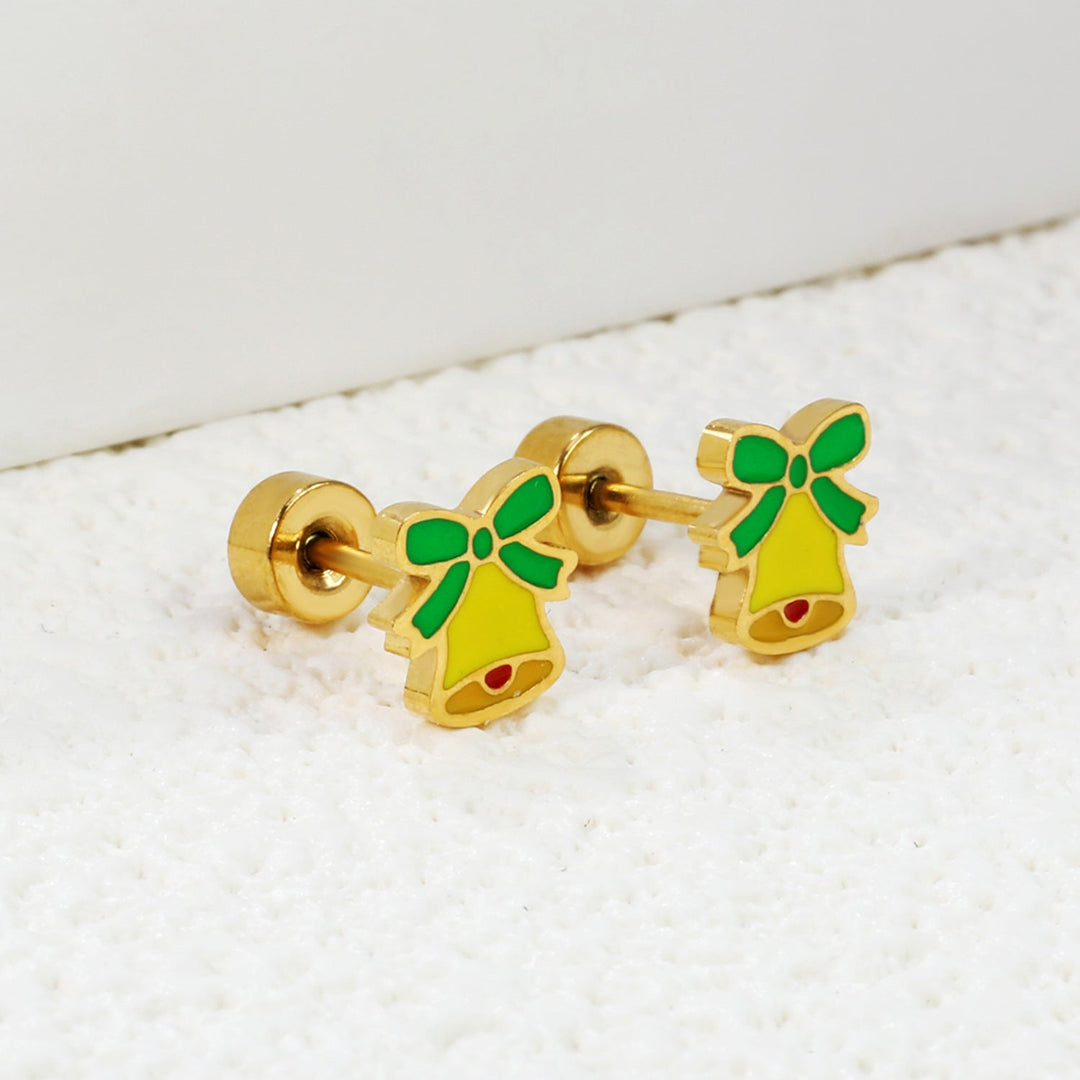 Women's earrings with embellished bell pendant Nin Boutique