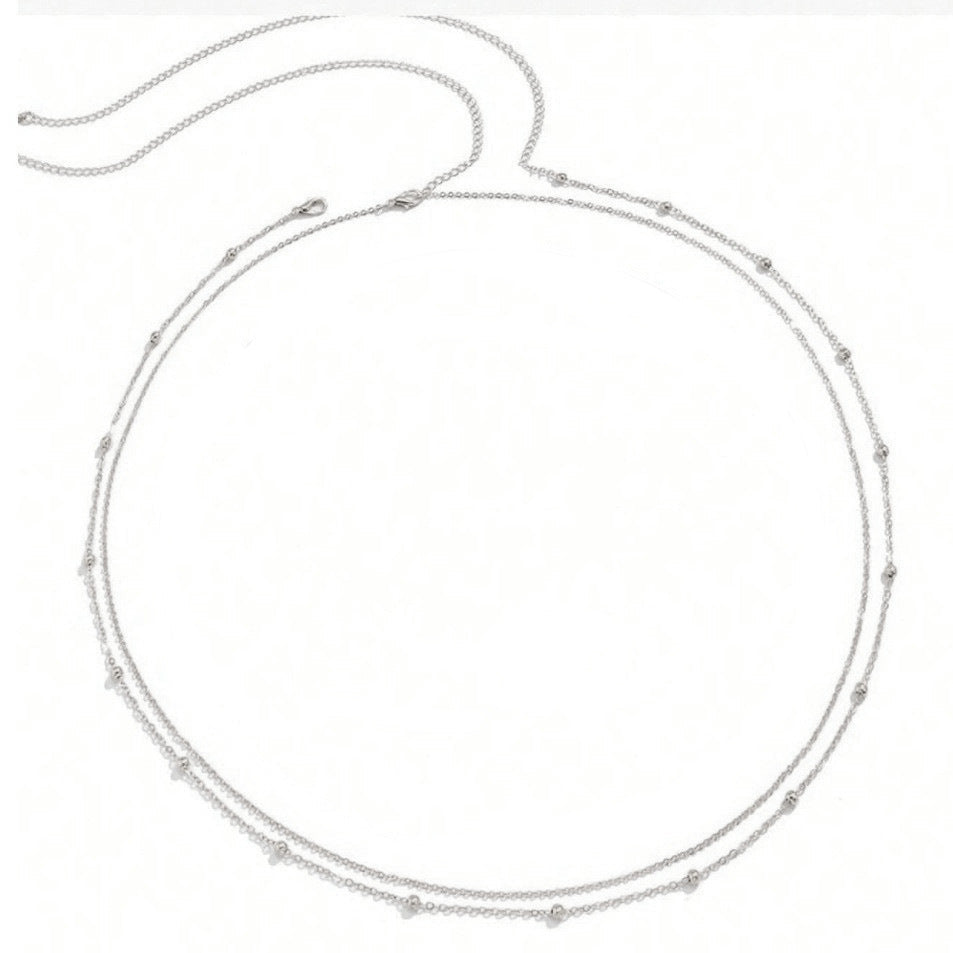 Ladies elegant ankle bracelet made of fine link and zirconia elements Nin Boutique