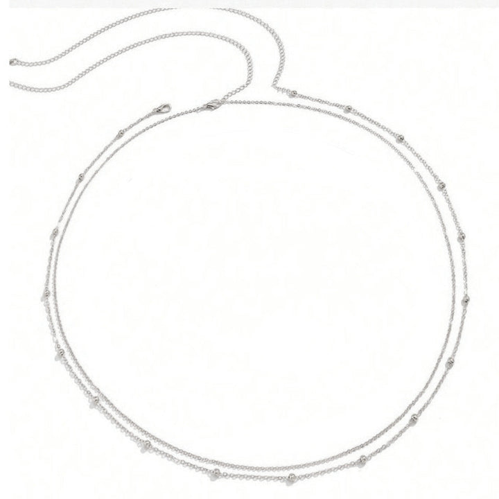 Ladies elegant ankle bracelet made of fine link and zirconia elements Nin Boutique