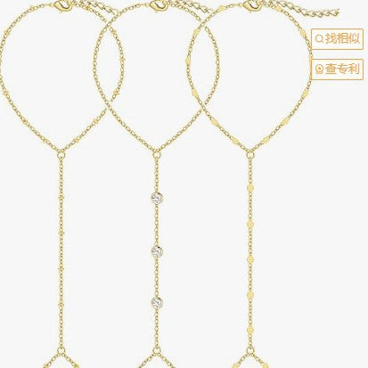 Women’s anklet with sparkling zirconia details and delicate design Nin Boutique