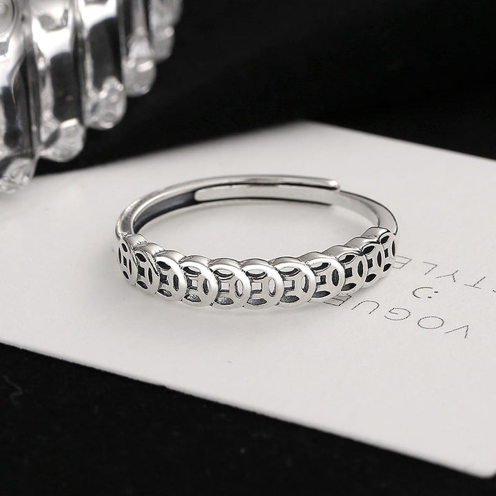Ladies ring with filigree, perforated design and high-quality surface Nin Boutique