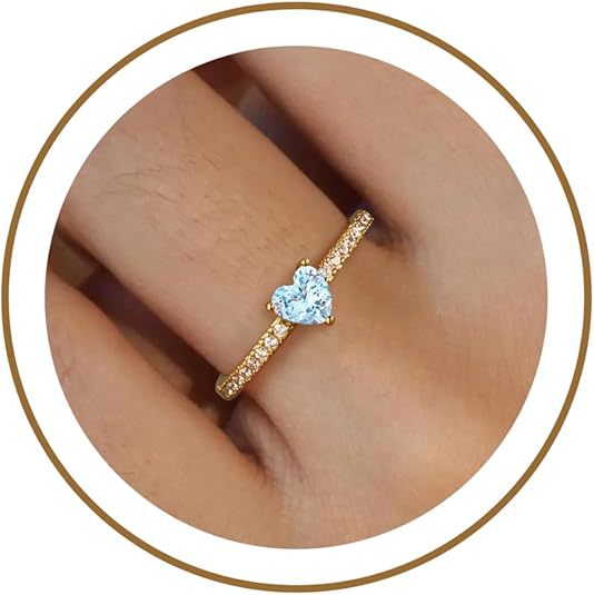 Women's ring with heart cut and sparkling zirconia elements Nin Boutique