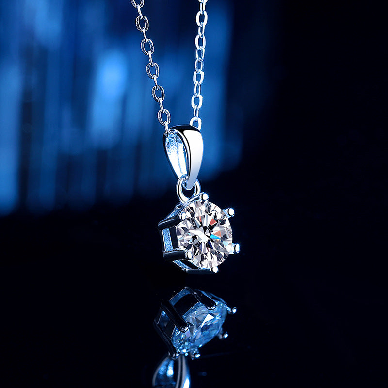 Women’s Necklace with Sparkling Crystal Pendant Nin Boutique