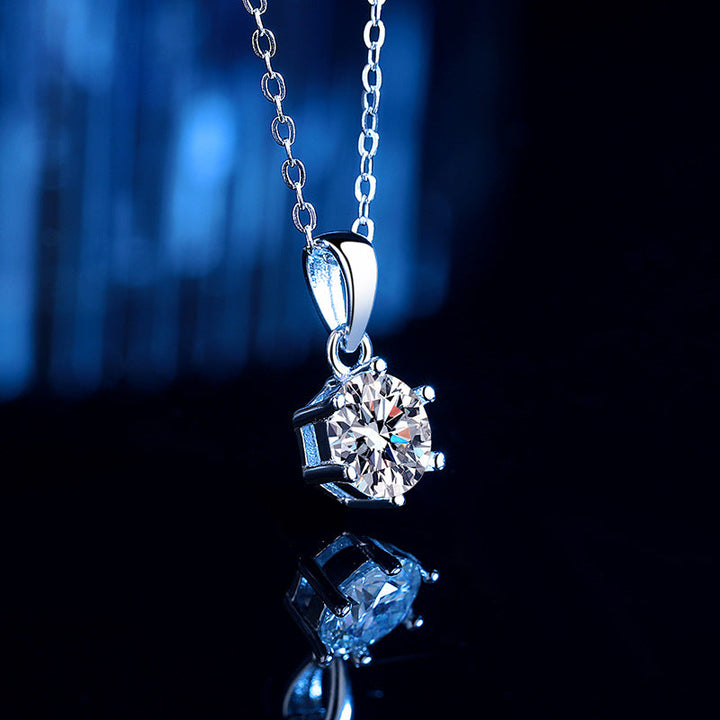 Women’s Necklace with Sparkling Crystal Pendant Nin Boutique