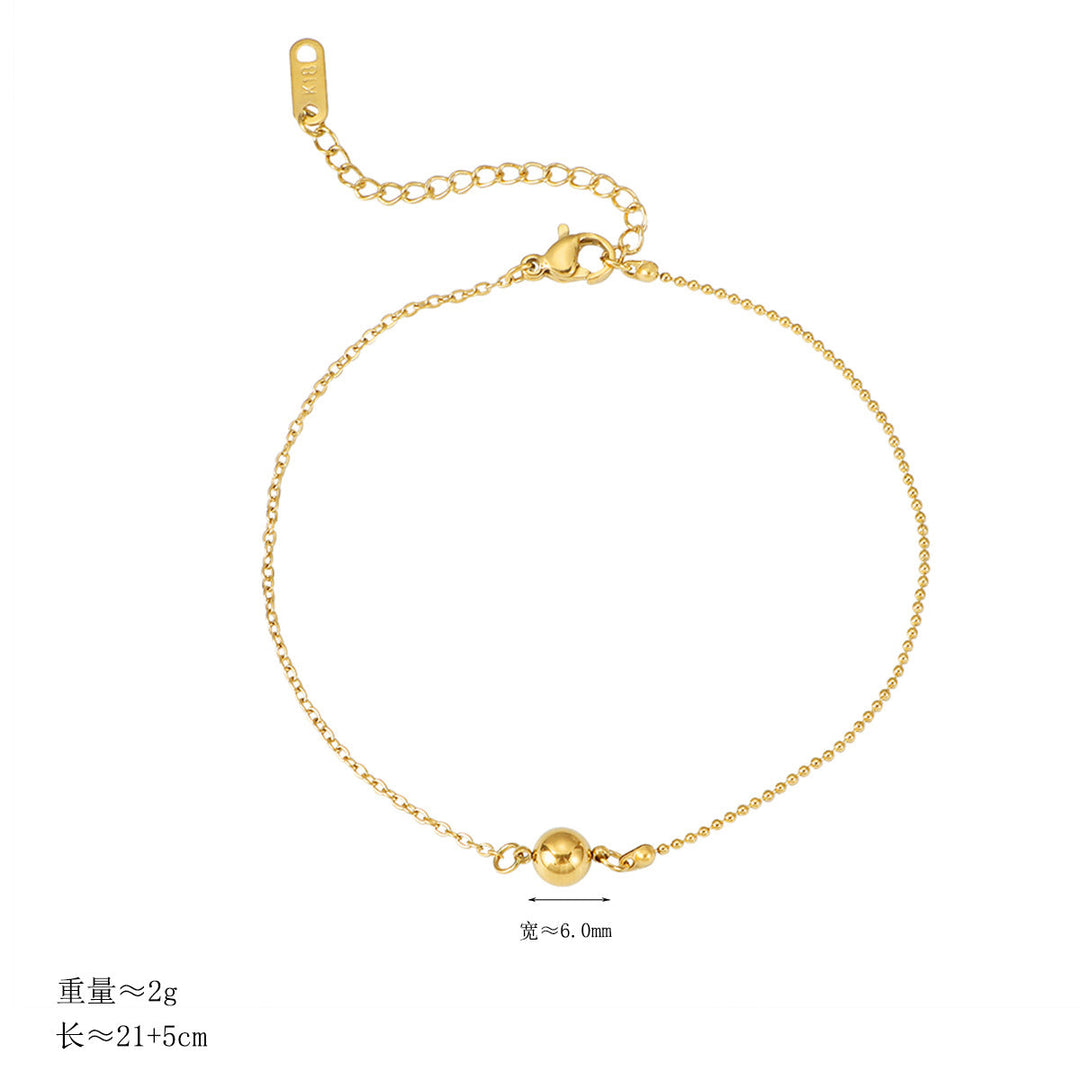 Women's filigree ankle bracelet with elegant pearl pendant Nin Boutique