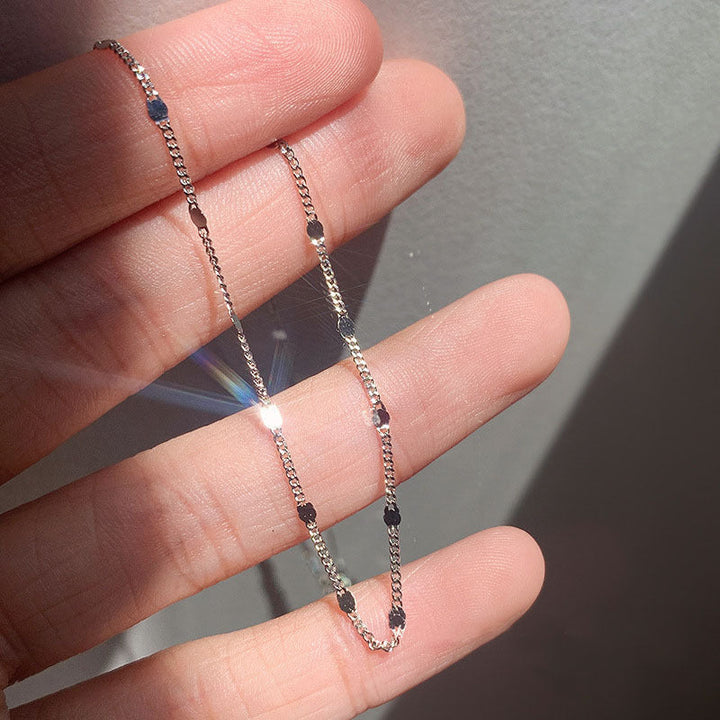 Ladies necklace with elegant link design and sparkling accents Nin Boutique