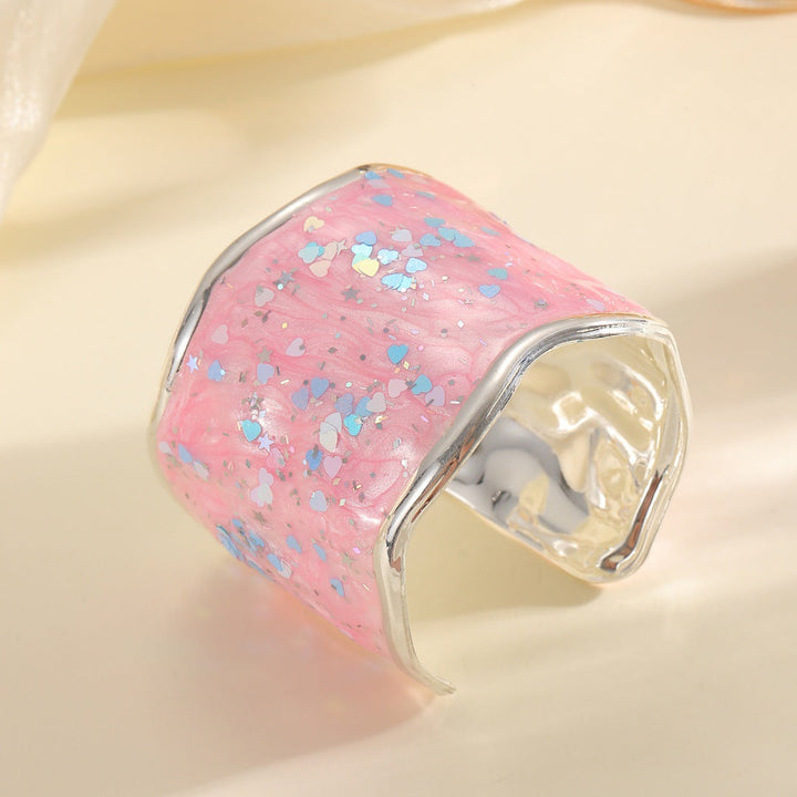 Women Glittering Ring made of high-quality epoxy resin Nin Boutique