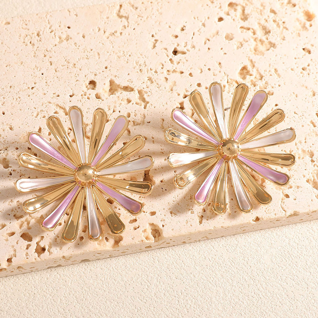 Women's earrings in floral sunflower design Nin Boutique