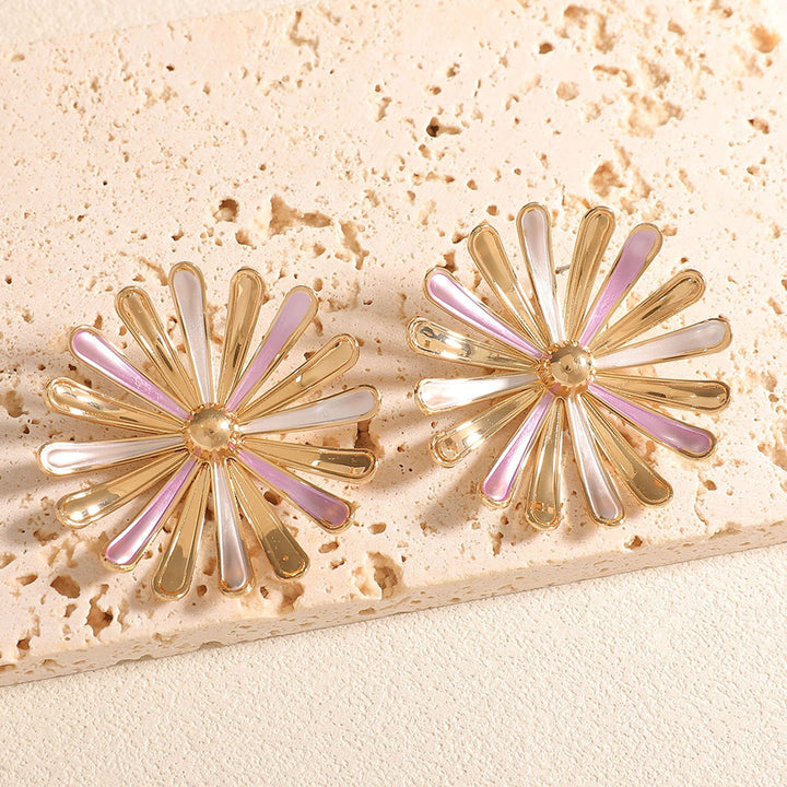 Women's earrings in floral sunflower design Nin Boutique