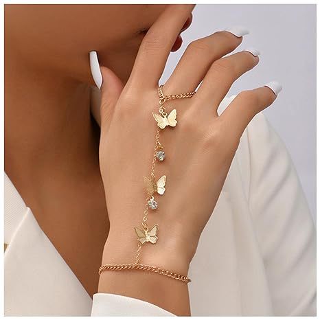 Women's anklet with elegant link design and sparkling accents Nin Boutique