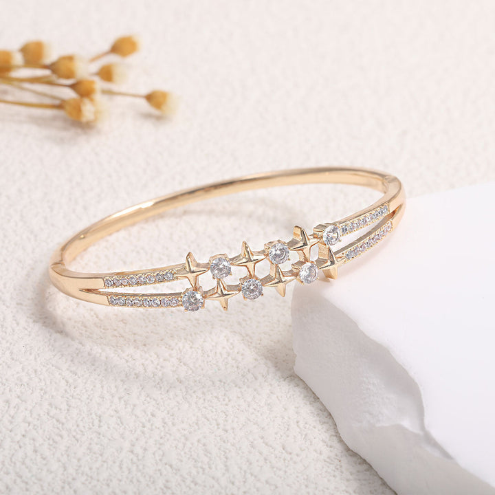 Ladies' bracelet with elegant infinity pattern and sparkling zirconia Nin Boutique