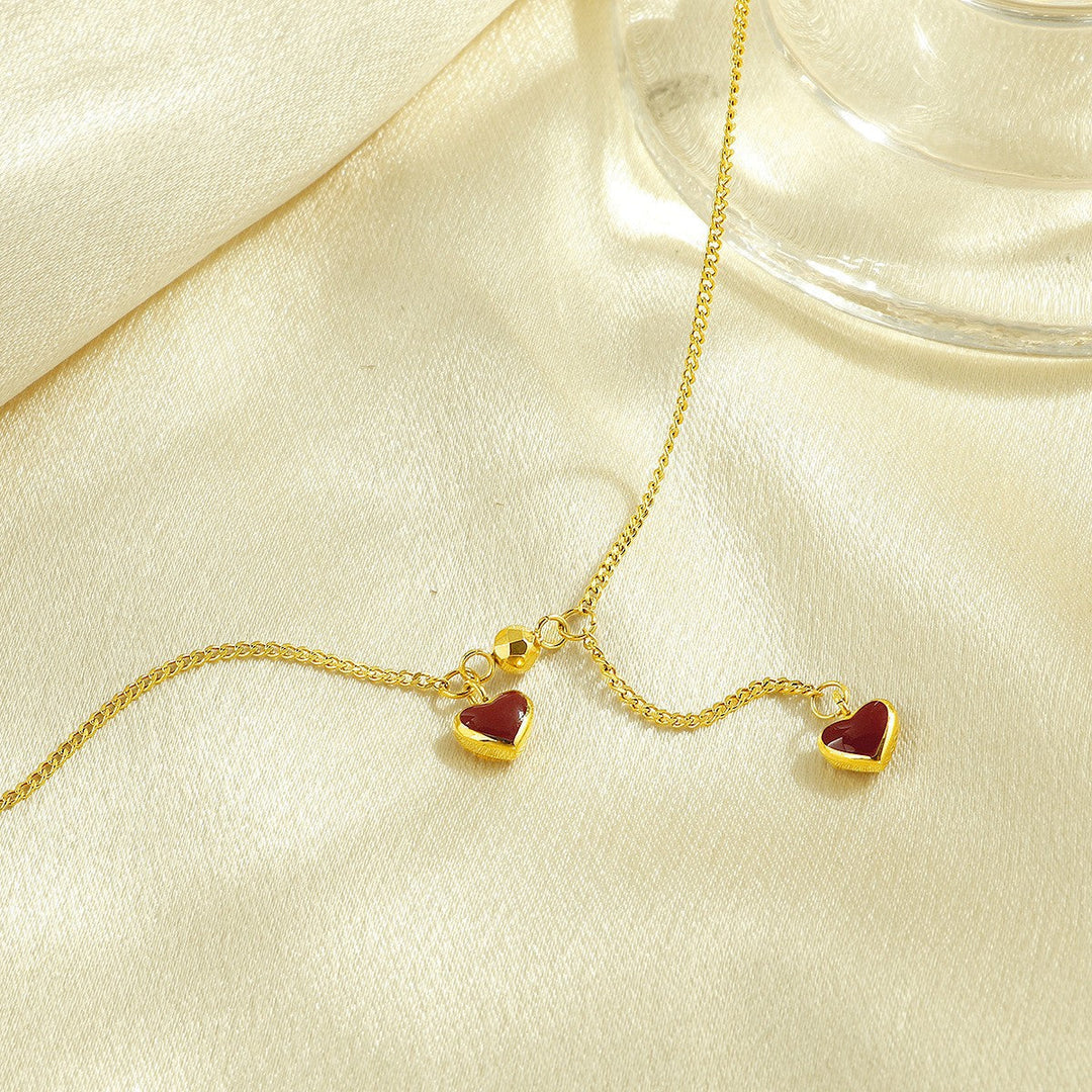Women's Heart Shape Charm Ankle Bracelet Nin Boutique