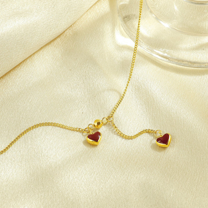 Women's Heart Shape Charm Ankle Bracelet Nin Boutique