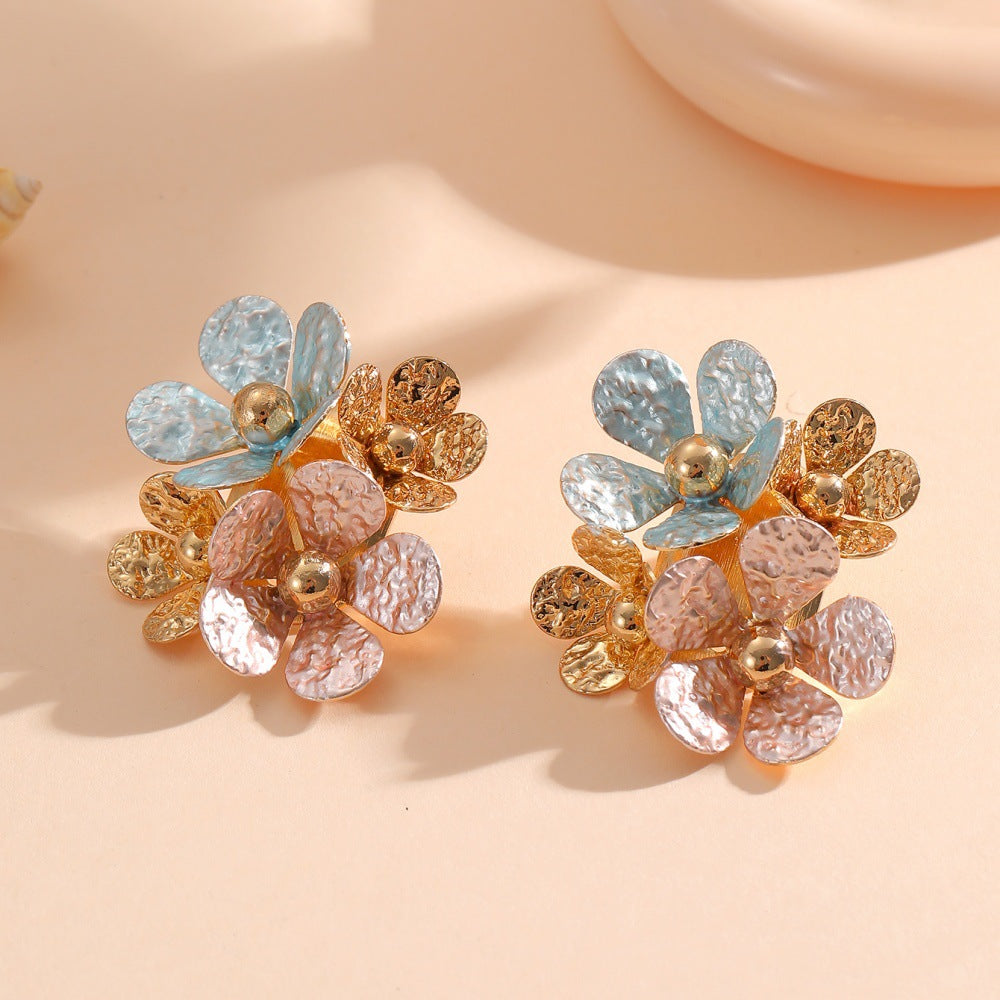 Women's earrings with artistic floral motifs Nin Boutique