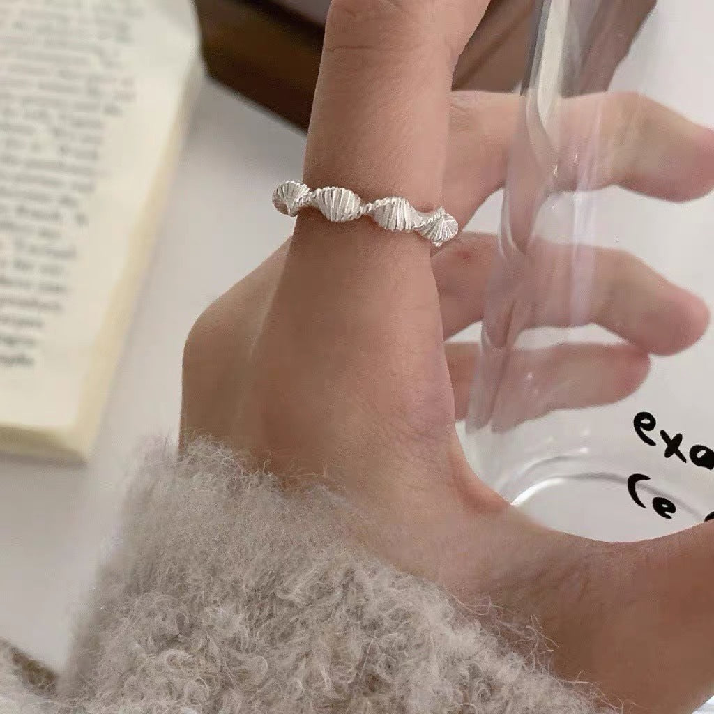 Women Open Ring with intricate DNA design Nin Boutique