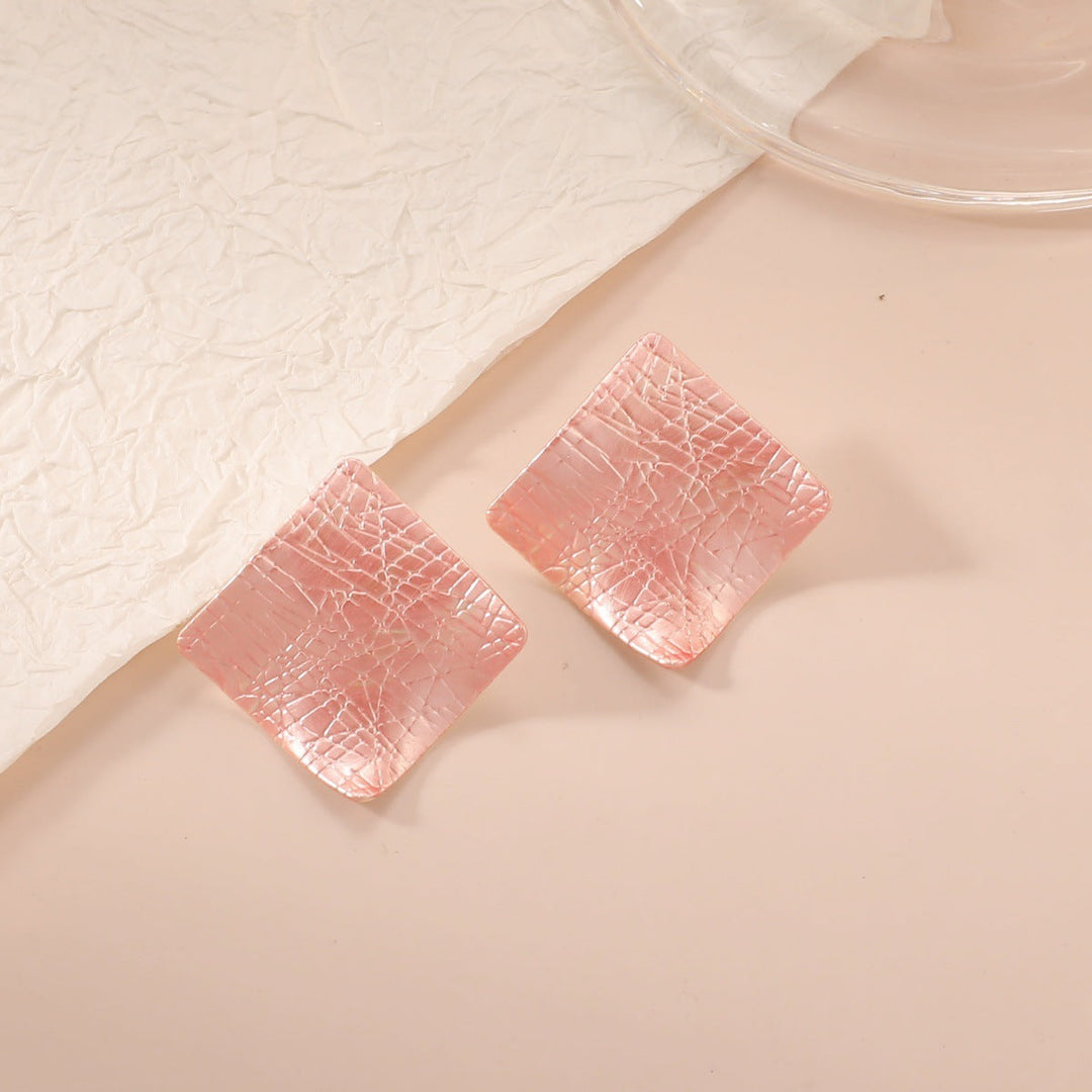Women earrings in modern square design Nin Boutique