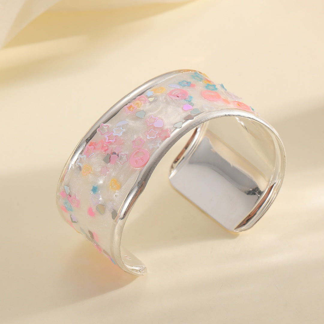 Women's bangle with sparkling star motif Nin Boutique