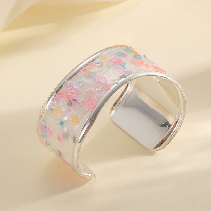 Women's bangle with sparkling star motif Nin Boutique