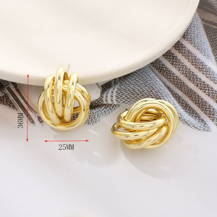 Women's earrings with elegant knot design Nin Boutique