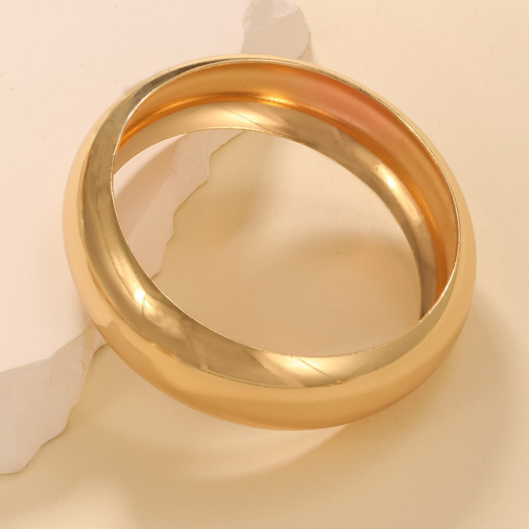 Women's Wide Gold Bangle Nin Boutique