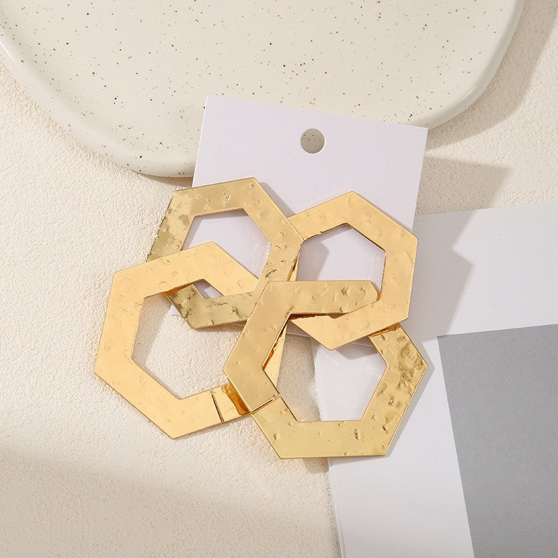 Women's earrings in artistic, geometric design Nin Boutique