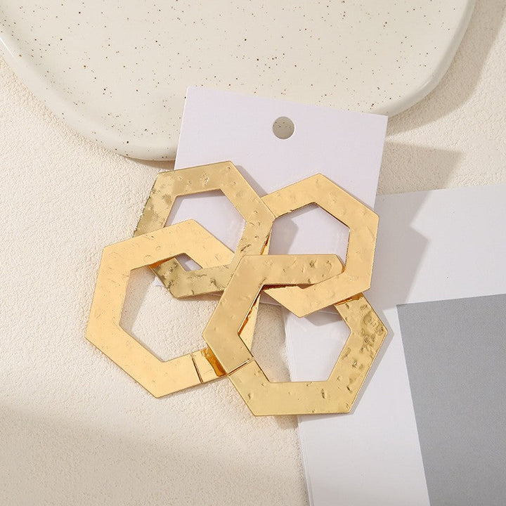 Women's earrings in artistic, geometric design Nin Boutique