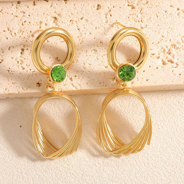 Women's earrings with elegant, curved wire design Nin Boutique