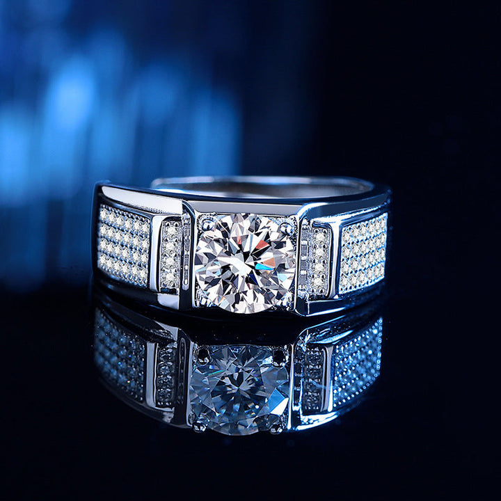 Women’s ring with sparkling zirconia accent and modern design Nin Boutique