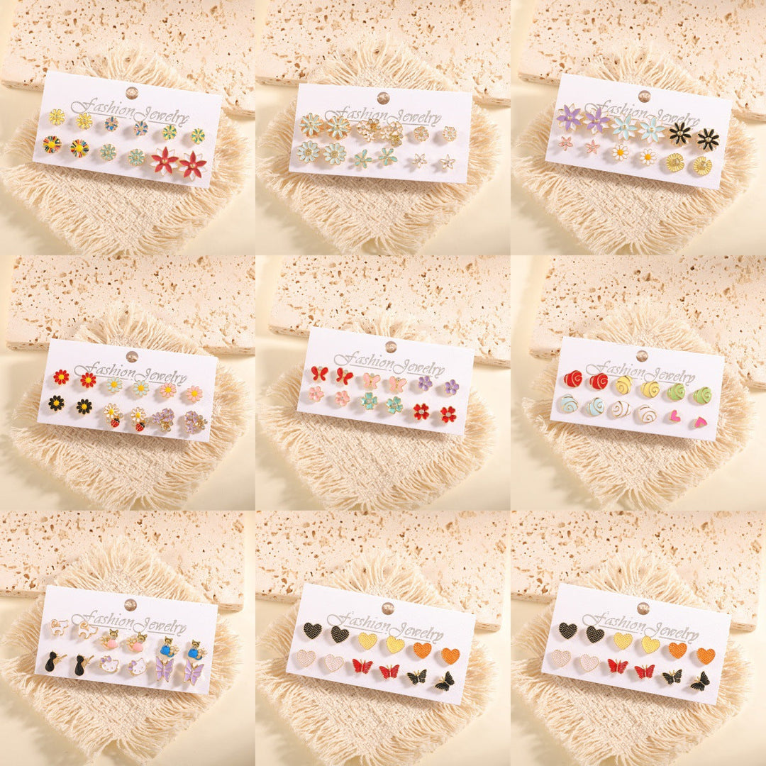 Women’s Earrings Set with Fruity Design Nin Boutique