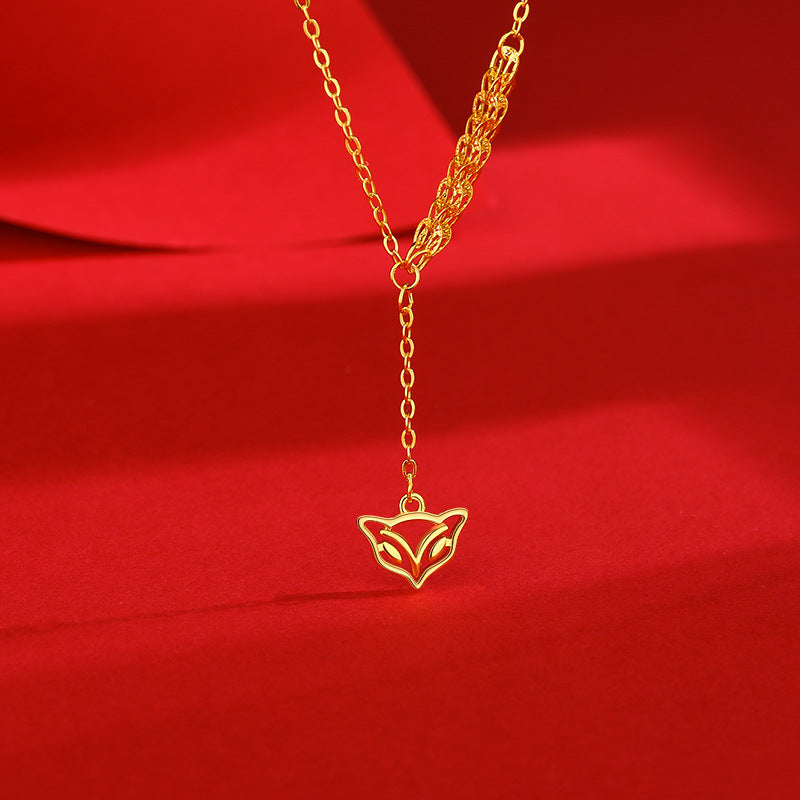 Women’s necklace with unique fox pendant Nin Boutique