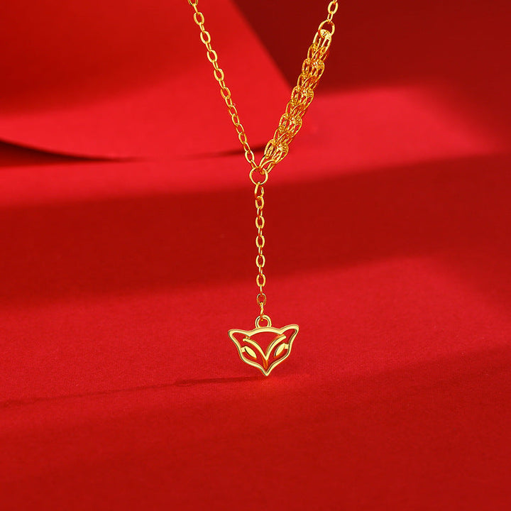 Women’s necklace with unique fox pendant Nin Boutique