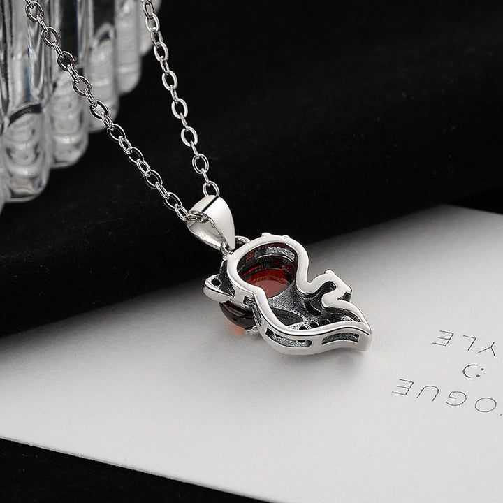 Women's pendant necklace with intricate fox design Nin Boutique