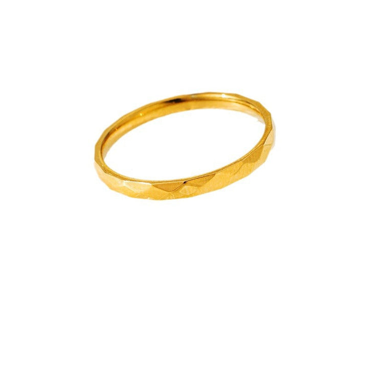 Women's stylish ring with faceted design Nin Boutique