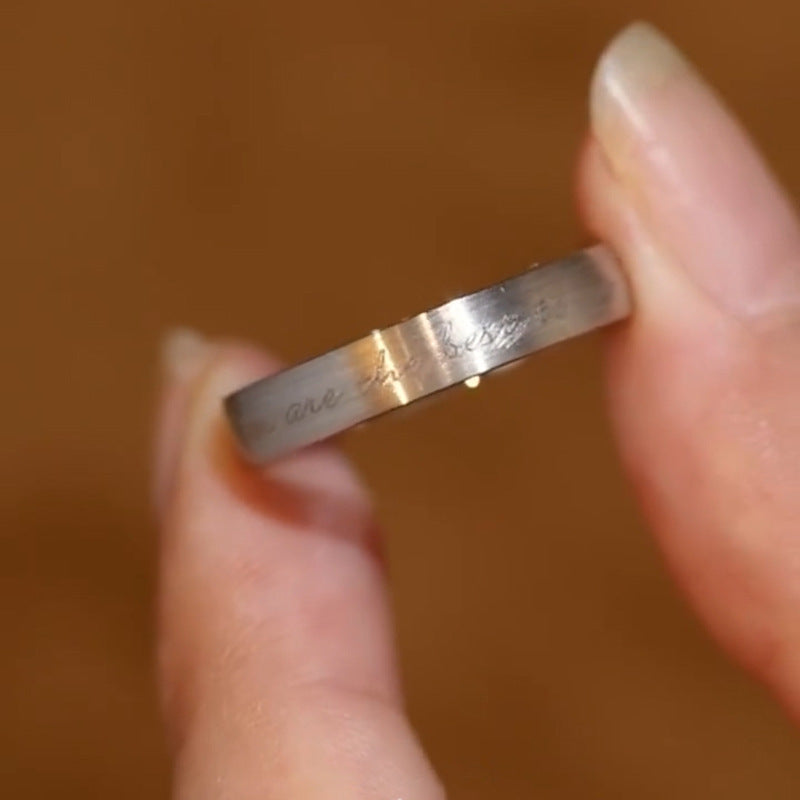 Women Open Ring with Inspiring Inscription made of High-Quality Stainless Steel Nin Boutique