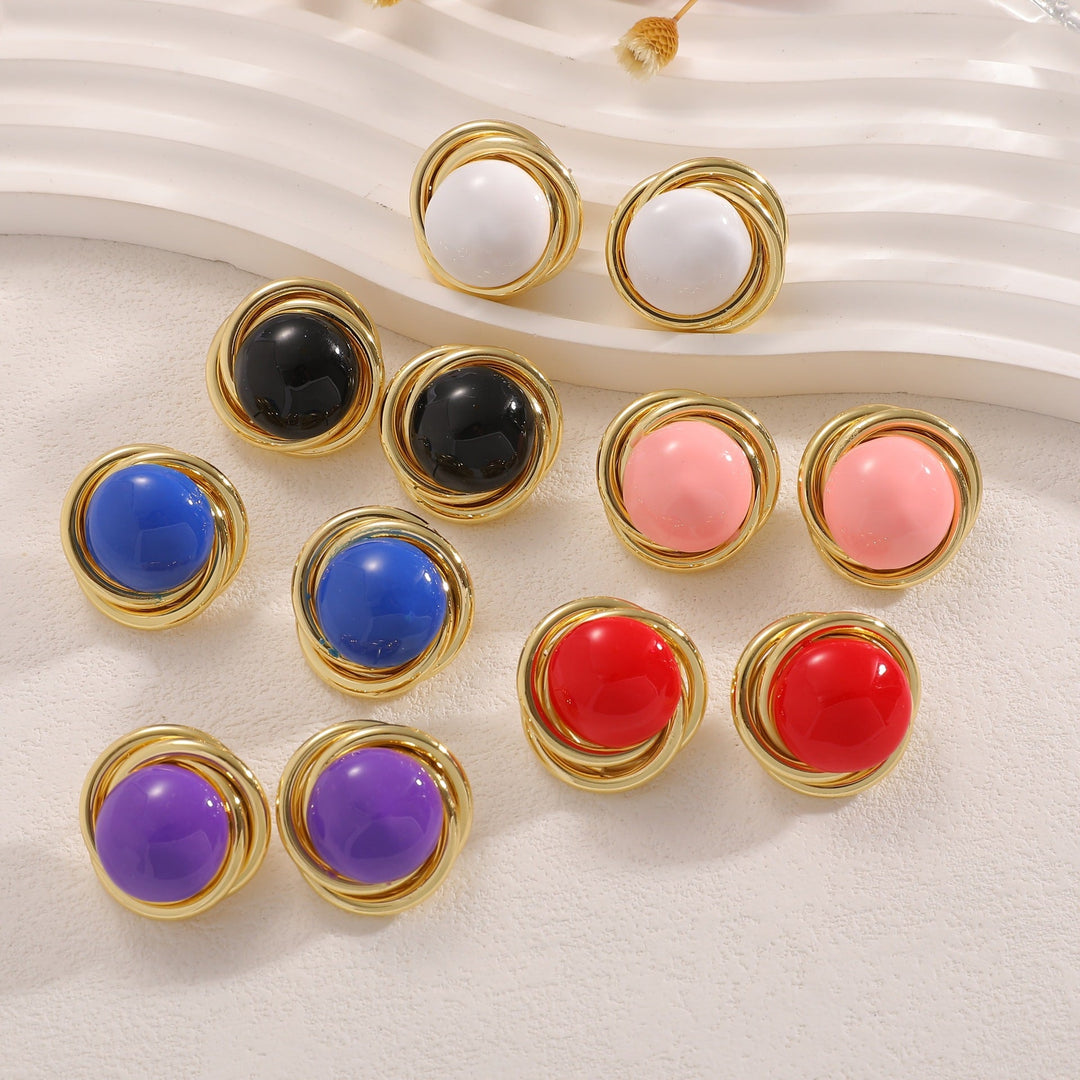 Women’s earrings with elaborate design and luminous accent Nin Boutique