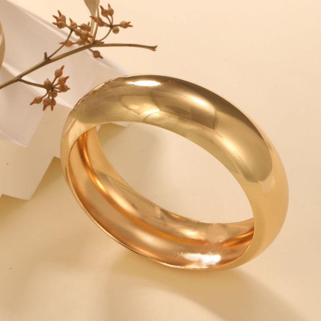 Women's Wide Gold Bangle Nin Boutique