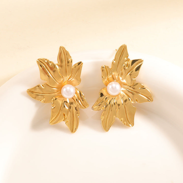 Women's earrings in elegant orchid design Nin Boutique