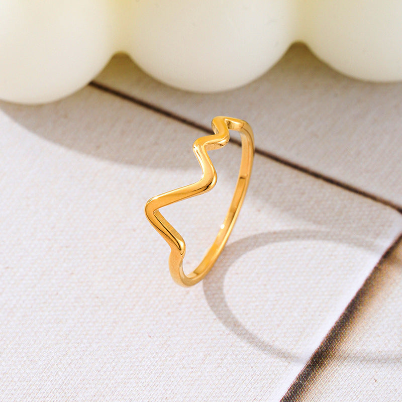 Women's ring with elegant zigzag design Nin Boutique